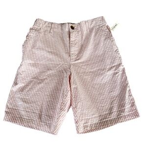 4/$20 Old Navy High Waisted OG Chino Pink Stripe Seersucker Fabric Shorts Small